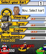paul tracy kart 3d 240x320 145325