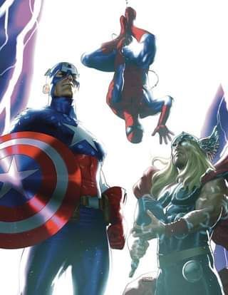 Captain america,spiderman and thor