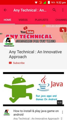 Our Any Technical YouTube channel screenshot