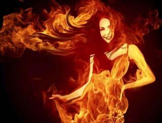 Flamed Woman