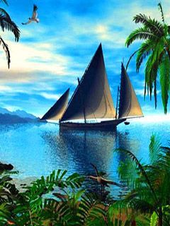 Yacht and sea