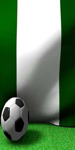 Nigeria Flag With Football