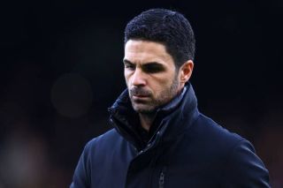 london england mikel arteta of arsenal looks on prior to the premier league match between