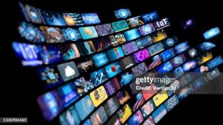Tv background news photo image