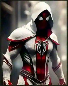 White arrow spiderman