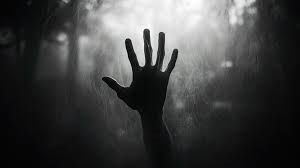 Hand in the dark.