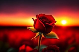 red roses sunset wallpapers 1340 41493