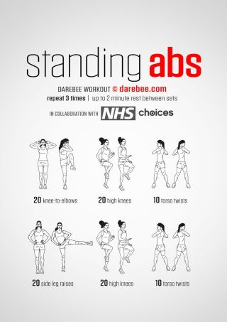 Abs Workout while standing