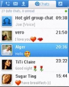 Qute messenger chat
