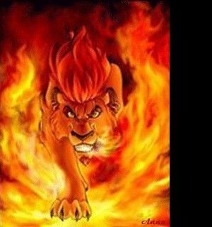 Fire lion
