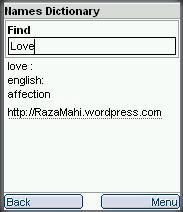 Names Dictionary