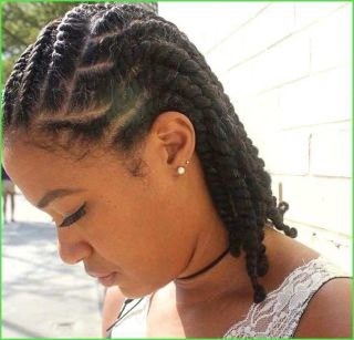 Braid short natural hair