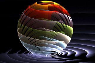 Colorful Glass Ball 3D