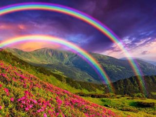 Colourful rainbow