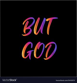 Chiristian quote design but God 