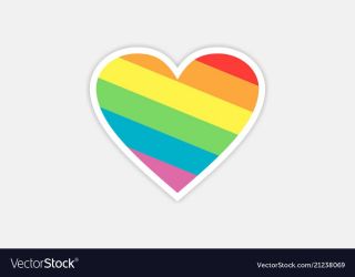 rainbow love logo vector 21238069