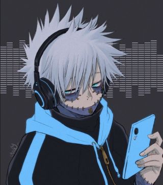 Dabi wearing headphone2