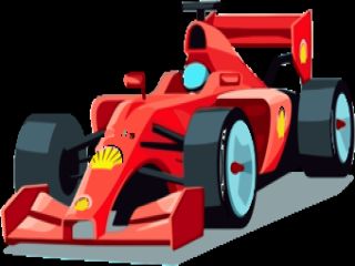 pngtree f1 clipart cartoon illustration of ferrari f1 racing car vector png image 6807260
