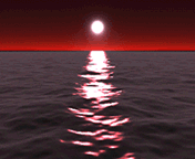 Red sunset gif