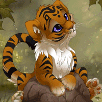 Cute tiger cub gif