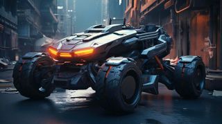 futuristic modern car wallpaper equipped with machine guns missile launchers 933496 14046