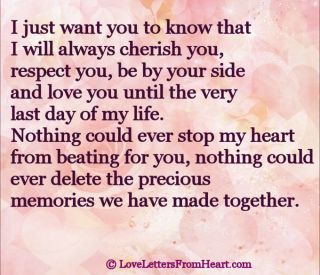 love letter to sweetheart