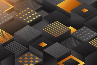 gradient black background with cubes 23 2149162549