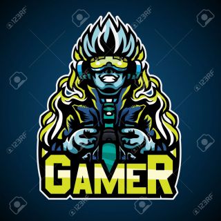 160657049 gamer cyberpunk style mascot logo vector illustration the cool logo suitable for e sport team and