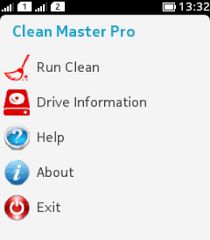 Name: Clean Master Pro Size: 52 Display:240*320