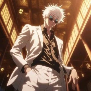 Gojo is tuxedos