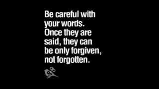 Careful w