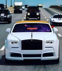 White rolls royce and friends 