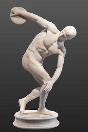 Discus Thrower head down