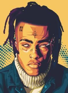 xxxtentacion digital art 4k 4l 240x320