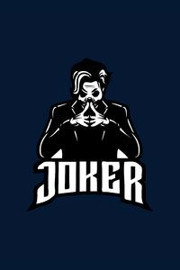 joker mascot minimal 4k fo