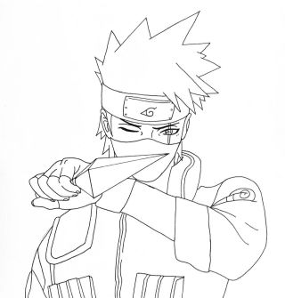 My drawing of kakashi