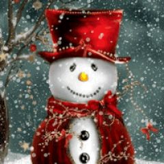 Red Snowman