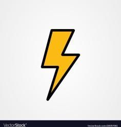 lightning storm thunder icon logo design