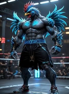 Blue tna fighter