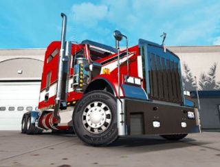 Skin Red On The Truck Kenworth