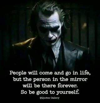 The person in the mirro