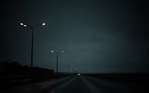 dark road