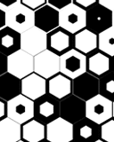 Black And White Honeycombs
