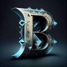 Diamond letter B