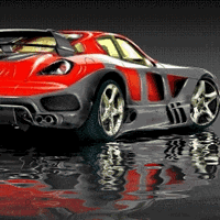 Great Red Sports Car
