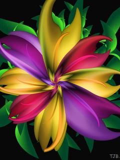 abstract flower 45277