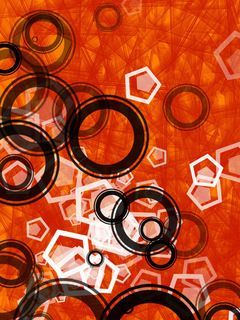 orange abstract vector 79823