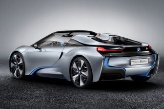 The Electrical Sport Car BMW i8 Rear