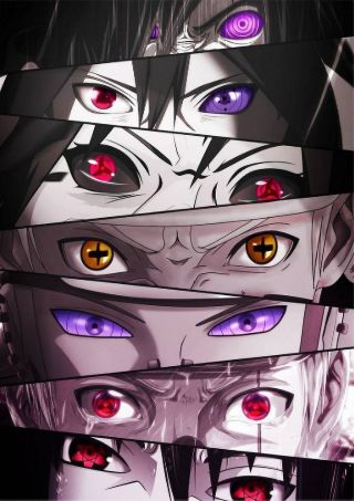 Naruto shippuden character eyes