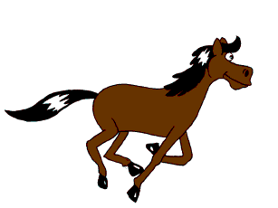 runing horse